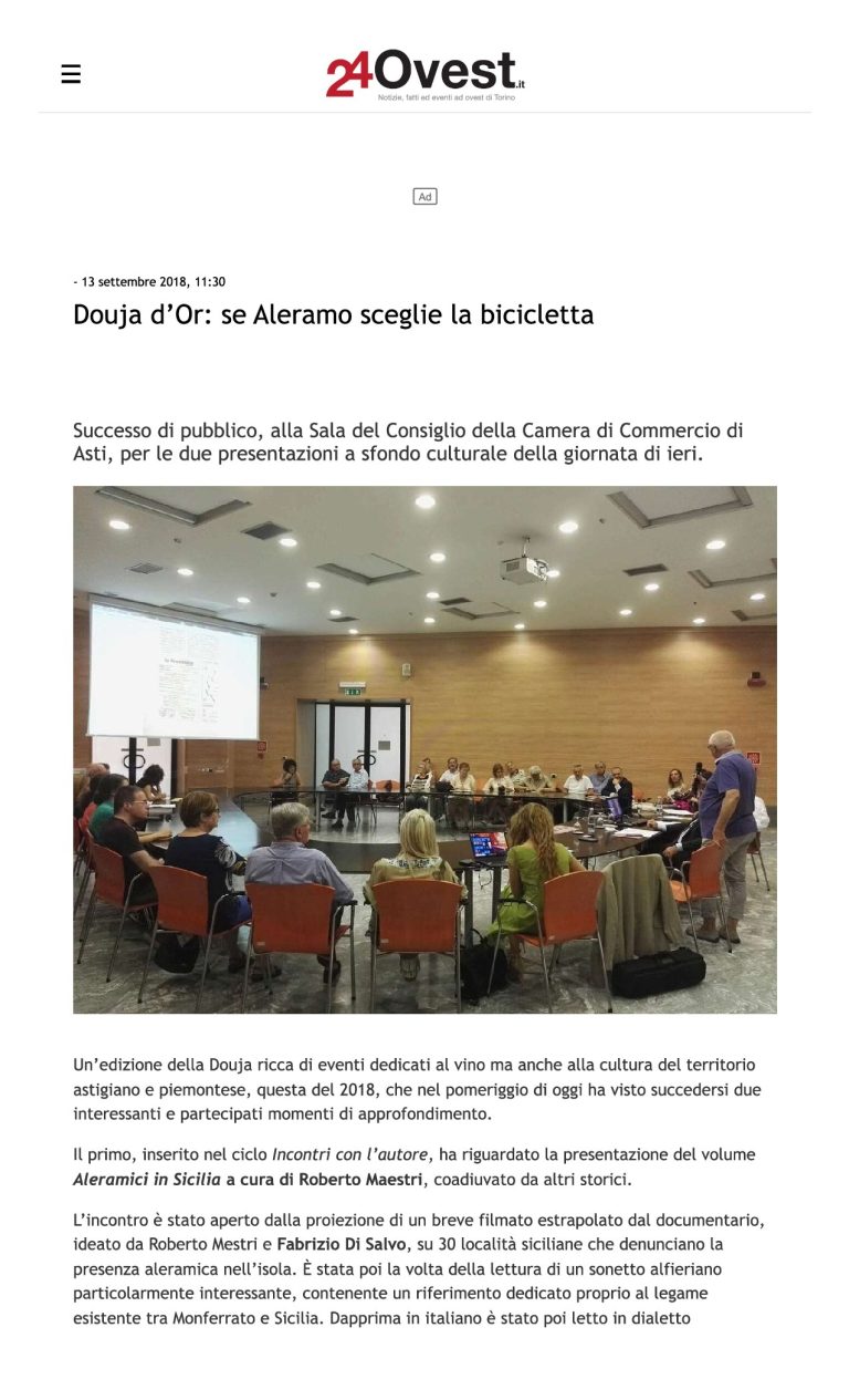 24Ovest Douja D’Or Se Aleramo Sceglie La Bicicletta