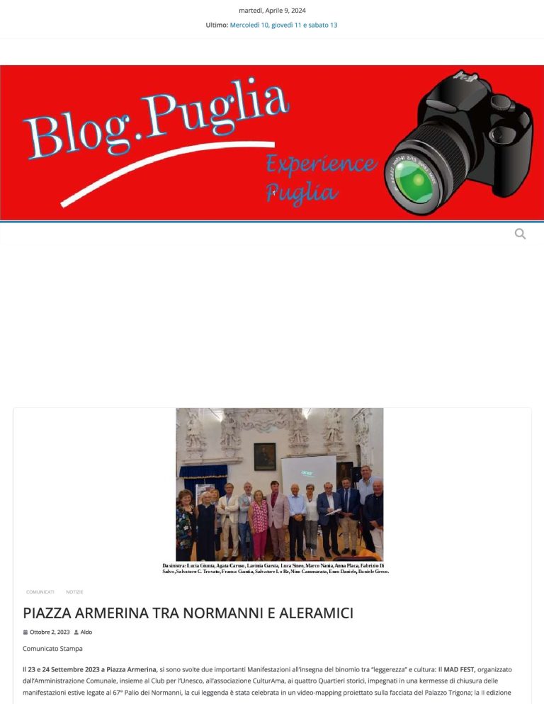 Blog.Puglia PIAZZA ARMERINA TRA NORMANNI E ALERAMICI