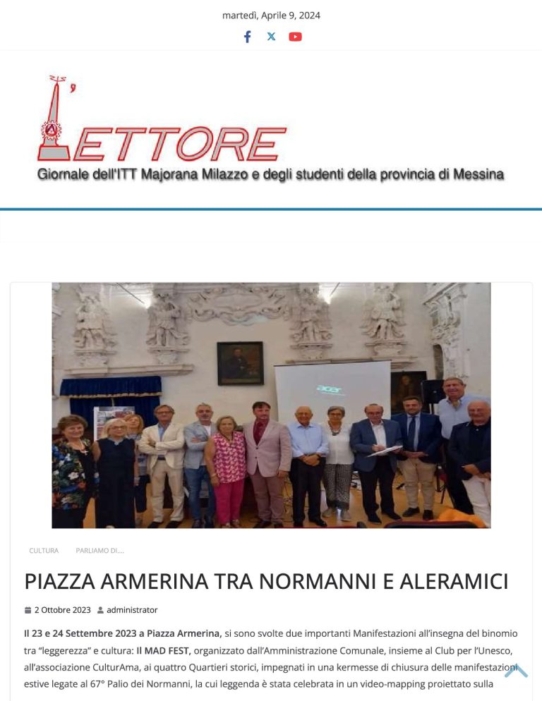 Lettore PIAZZA ARMERINA TRA NORMANNI E ALERAMICI