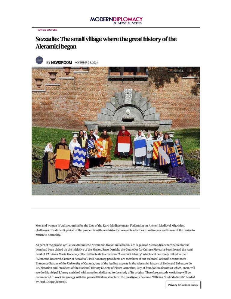 Modern Diplomacy Sezzadio The Small Village Where The Great History Of The Aleramici Began