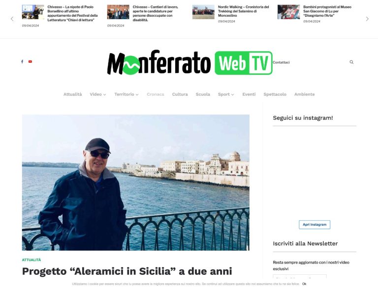 Monferrato Web TV Progetto “Aleramici In Sicilia” A Due Anni Dalla Scomparsa Il Nostro Pensiero Va A Roberto Maestri