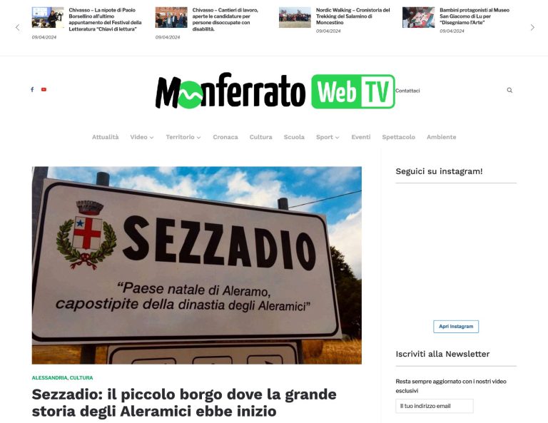 Monferratowebtv Sezzadio Il Piccolo Borgo Dove La Grande Storia Degli Aleramici Ebbe Inizio