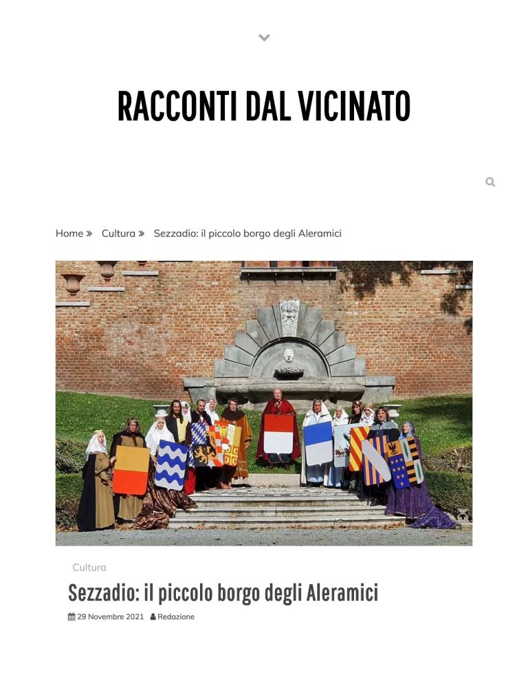 Racconti Dal Vicinato Sezzadio Il Piccolo Borgo Degli Aleramici