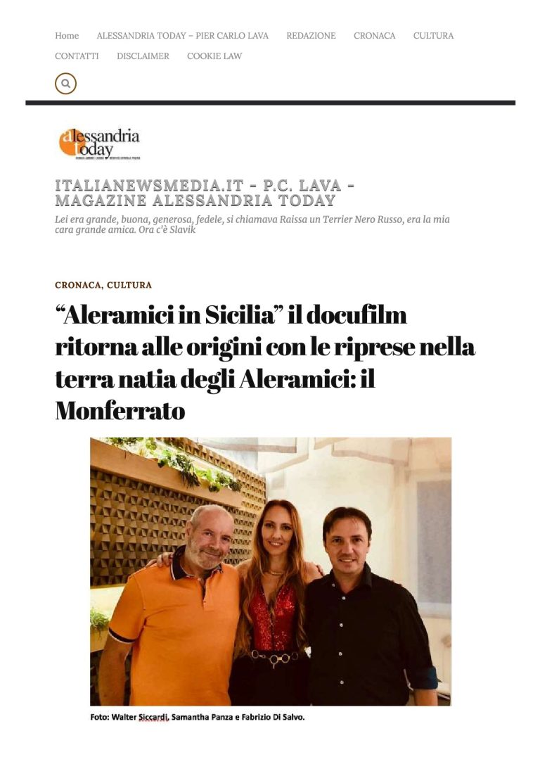 Alessandria Today Aleramici In Sicilia Il Docufilm Ritorna Alle Origini Con Le Riprese Nella Terra Natia Degli Aleramici Il Monferrato
