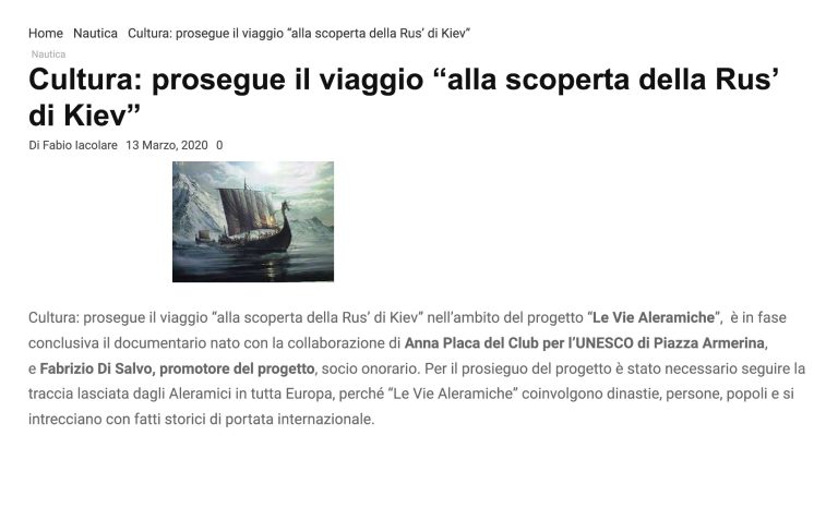 Nonsolonautica Cultura Prosegue Il Viaggio Alla Scoperta Della Rus’ Di Kiev
